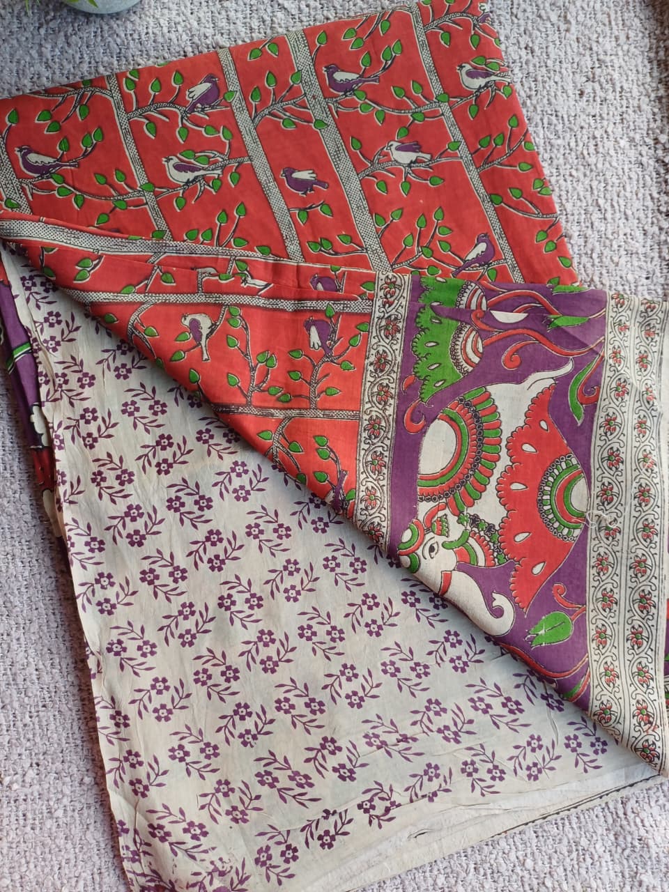 Anvi Kalamkari Silk Saree