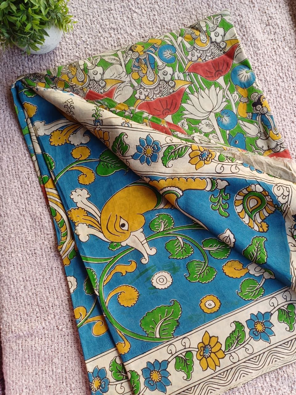 Anvi Kalamkari Silk Saree