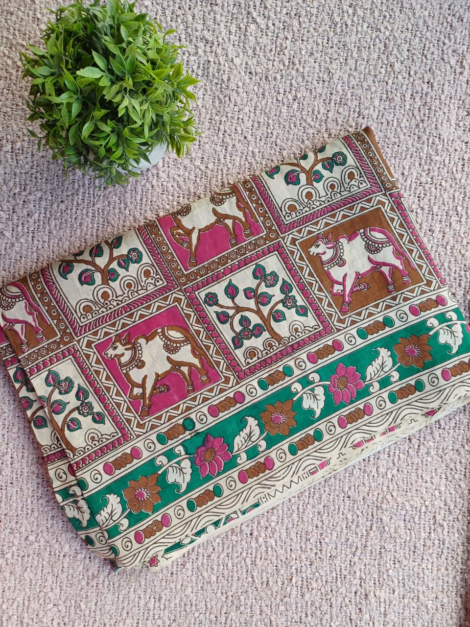 Anvi Kalamkari Silk Saree