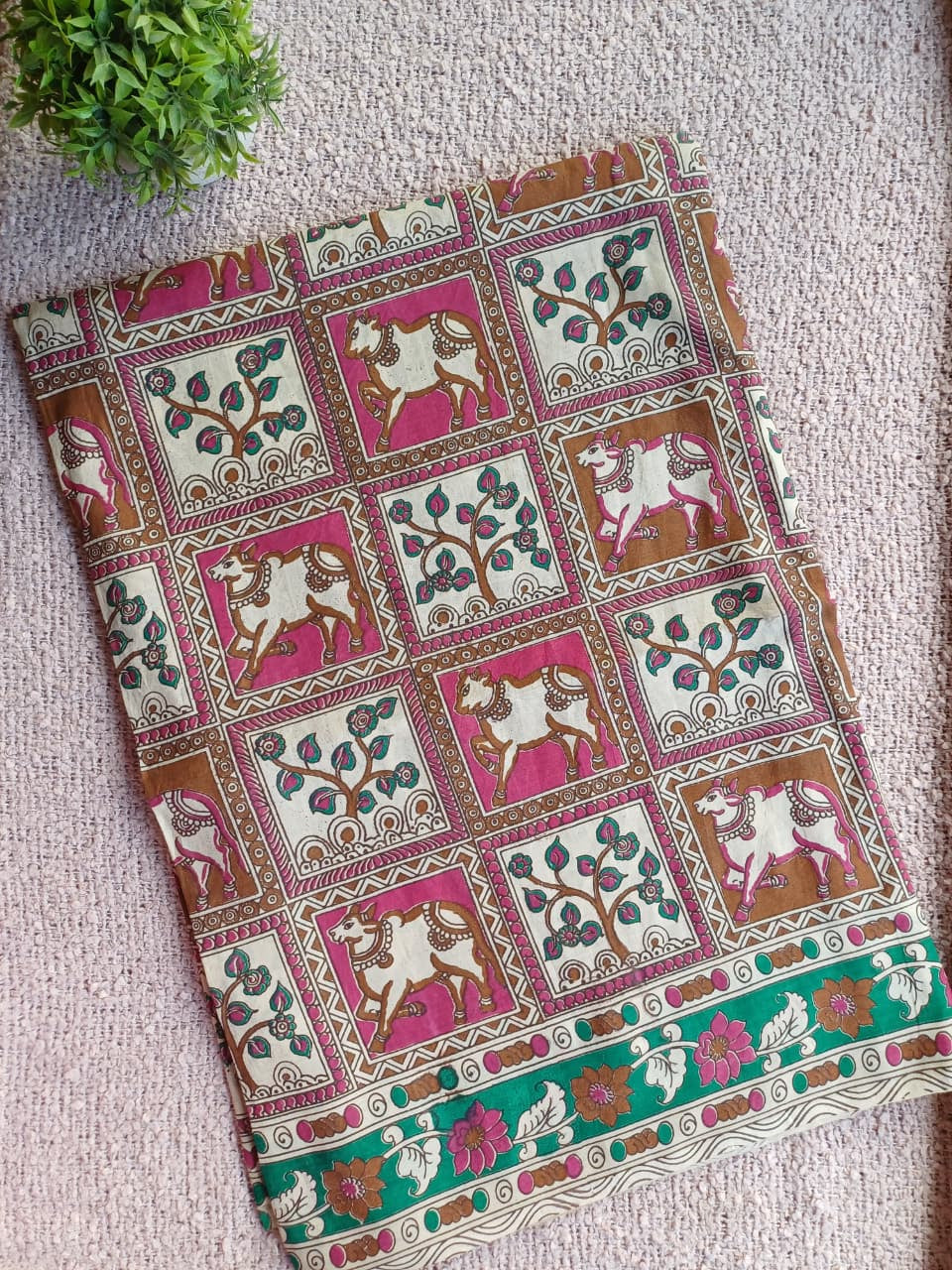 Anvi Kalamkari Silk Saree