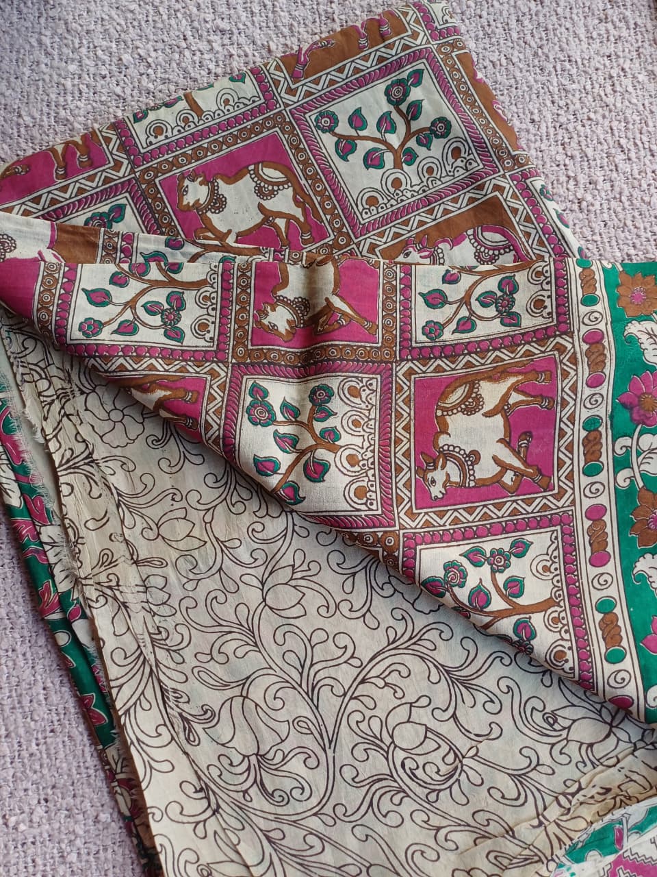 Anvi Kalamkari Silk Saree