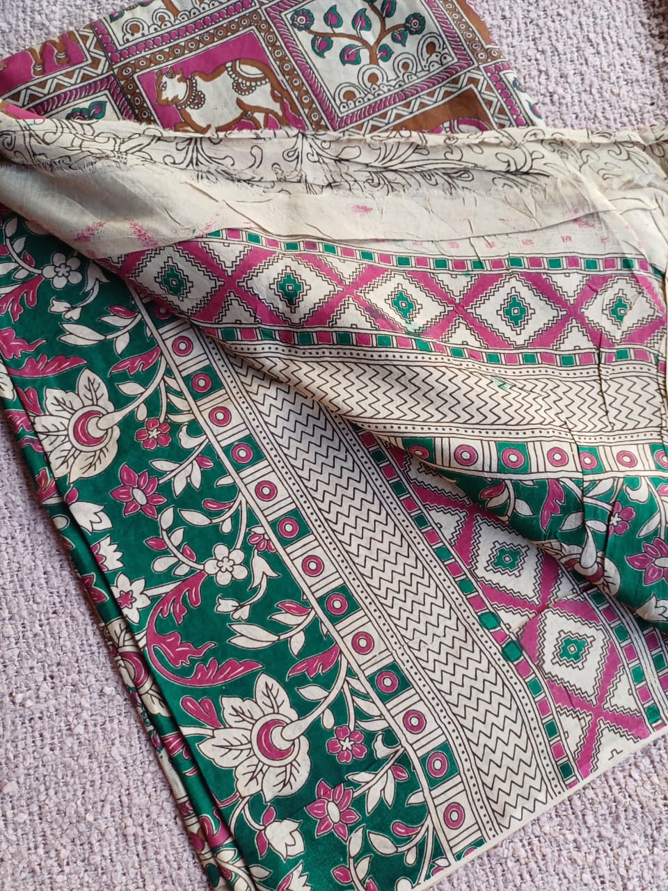 Anvi Kalamkari Silk Saree