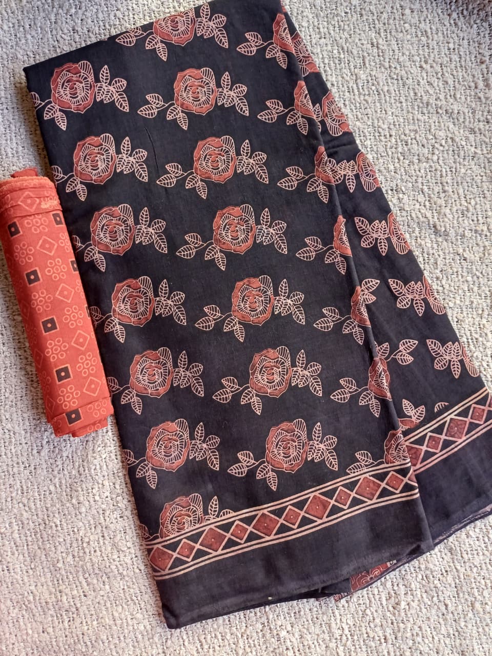 Ajrakh Vanaspathi Saree