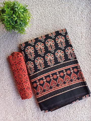 Ajrakh Vanaspathi Saree