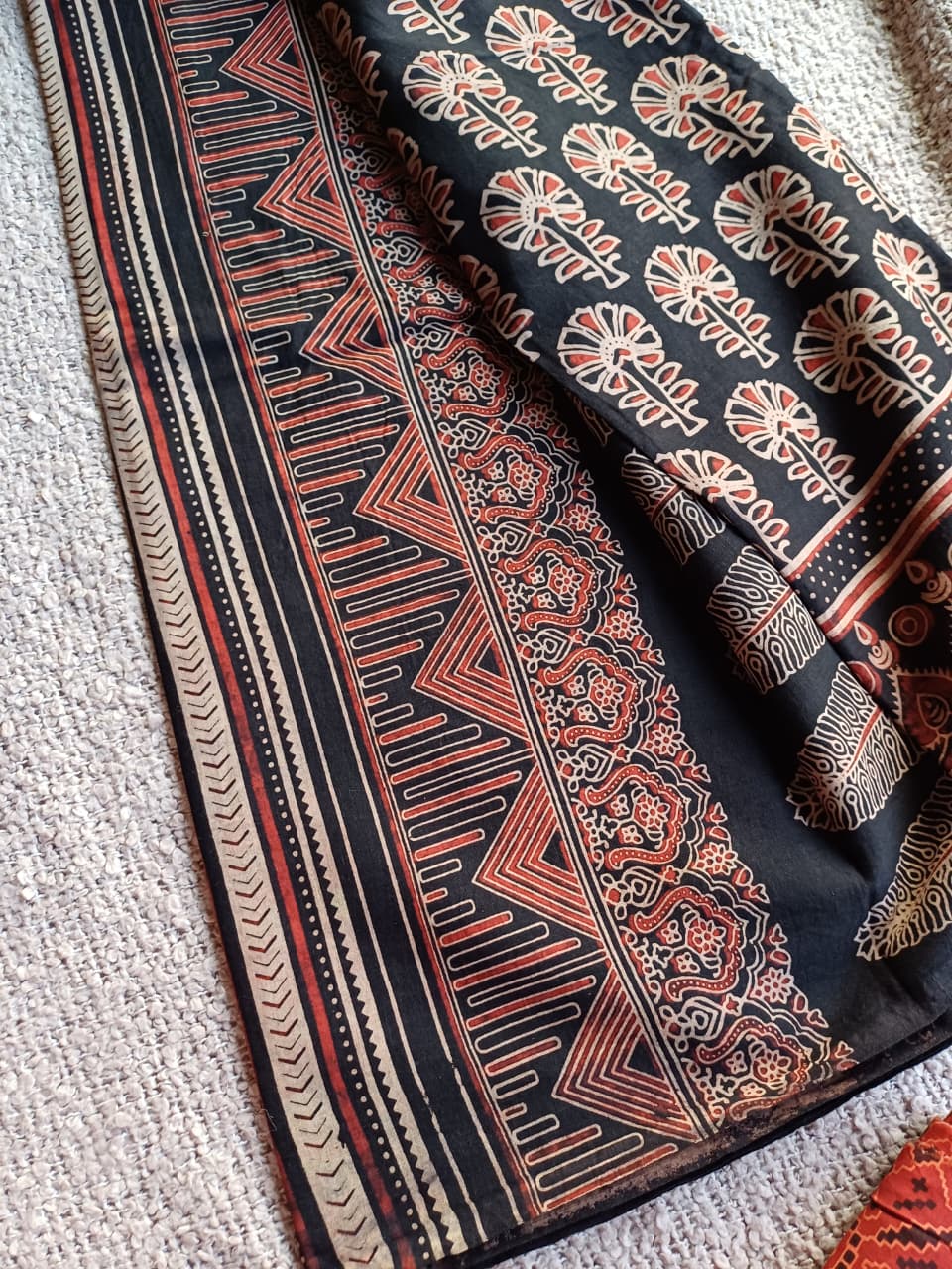 Ajrakh Vanaspathi Saree