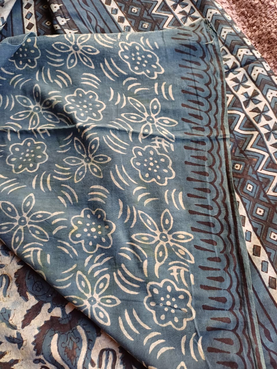 Ajrakh Vanaspathi Saree