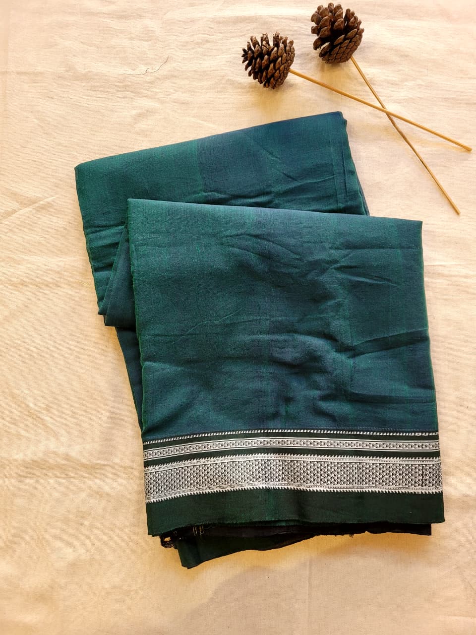 Rama Ilkal Cotton Saree Silk Pallu