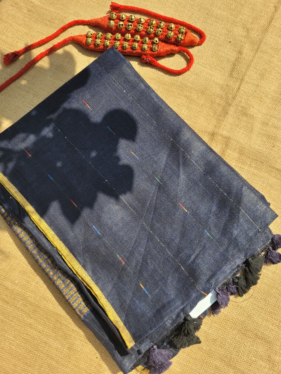 Blue3 Mayuri Linen Saree