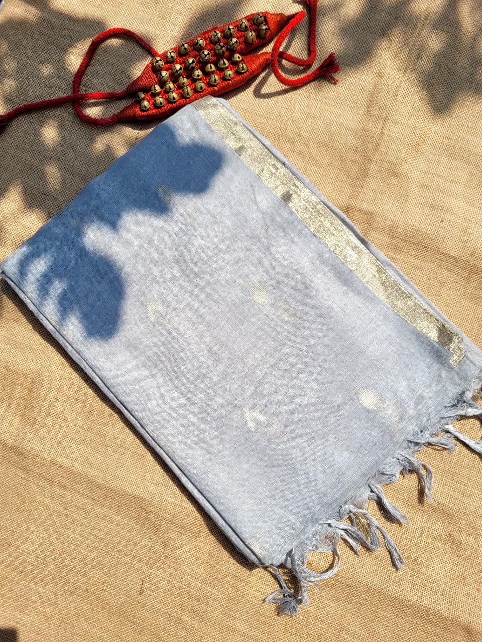 Gray3 Mayuri Linen Saree