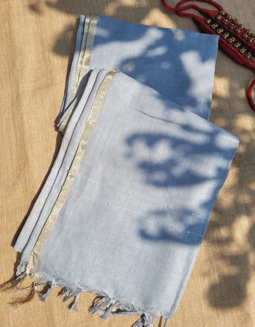 Gray3 Mayuri Linen Saree