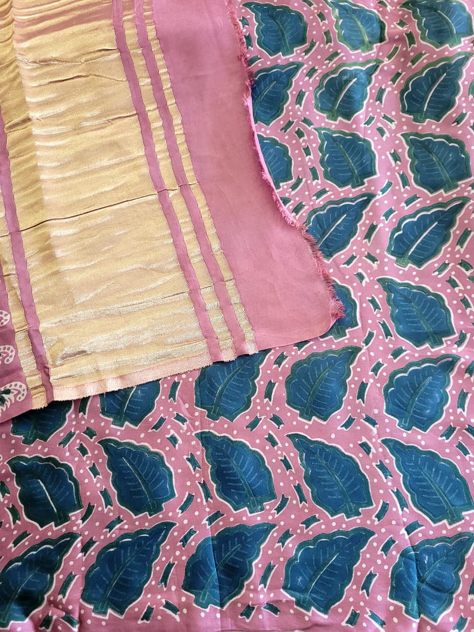 Pink Modal Silk Saree