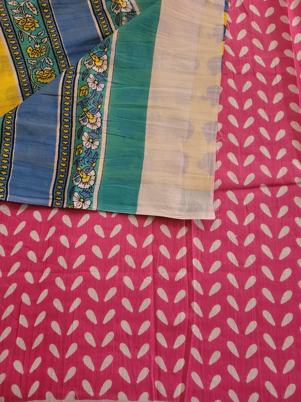Yellow Panchi Mul Saree
