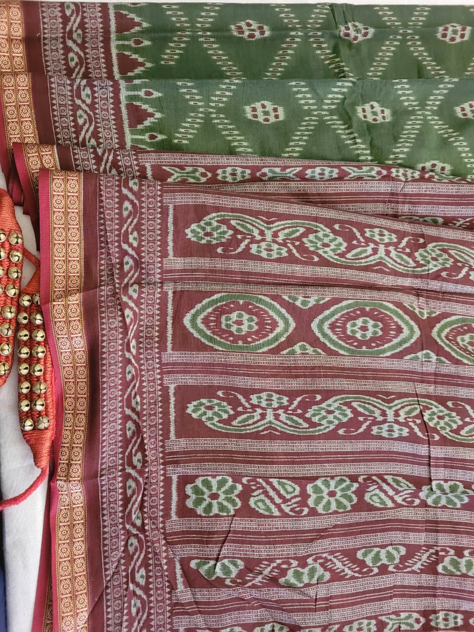 Green2 Kalajamun Cotton Saree
