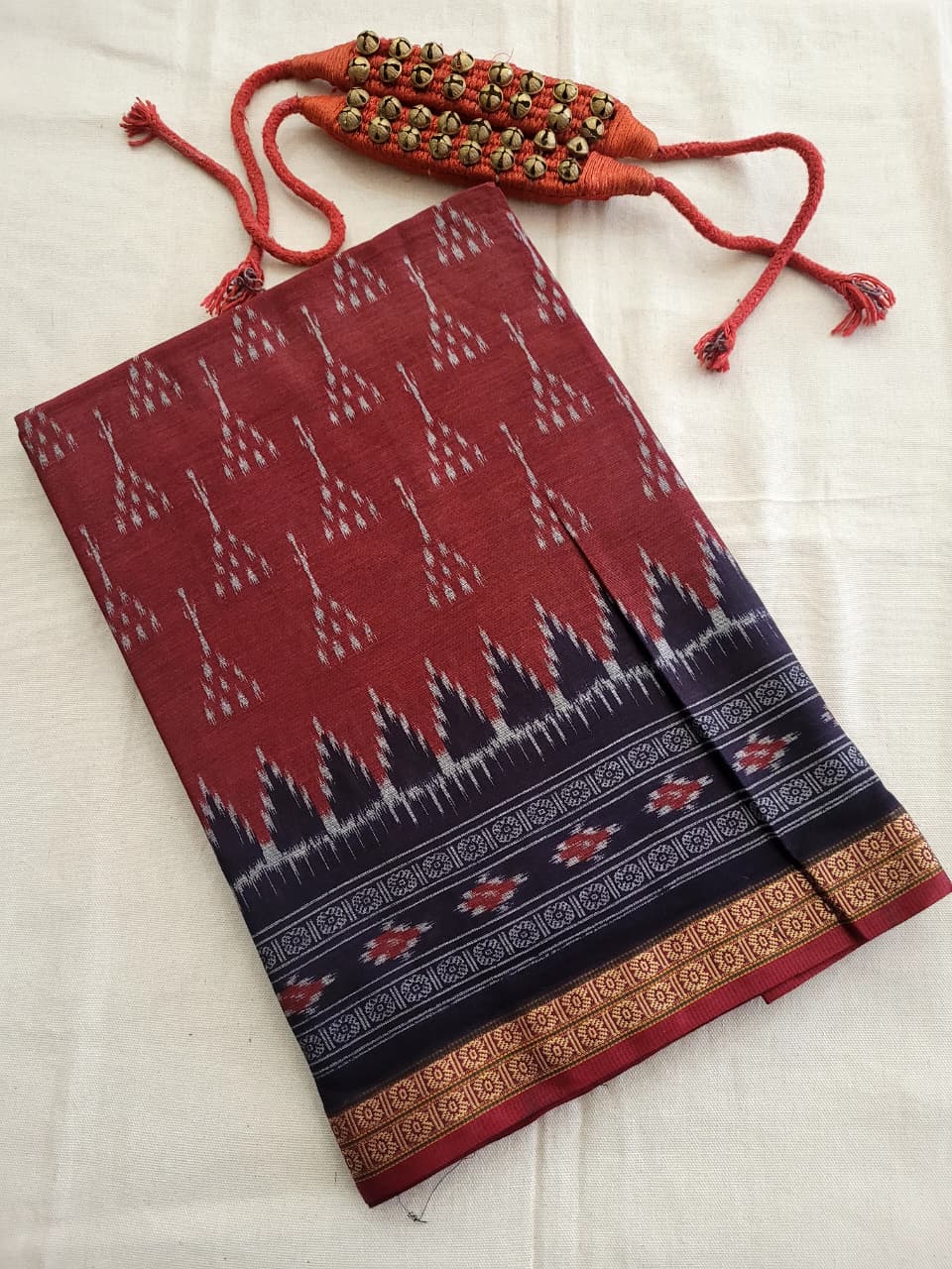 Red3 Kalajamun Cotton Saree