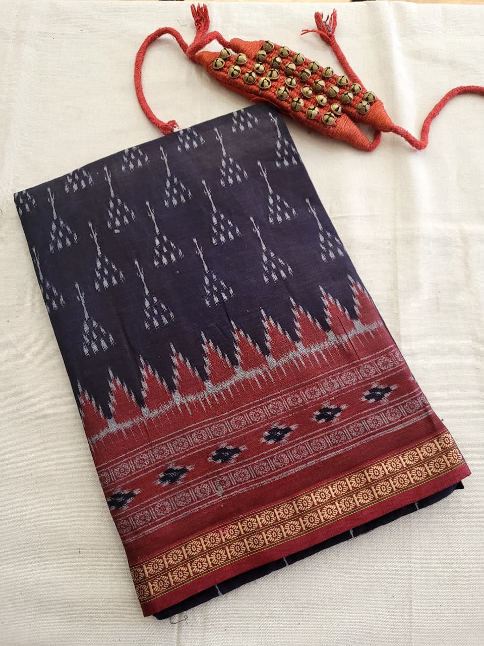 Blue Kalajamun Cotton Saree