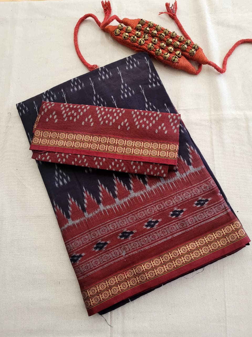 Blue Kalajamun Cotton Saree