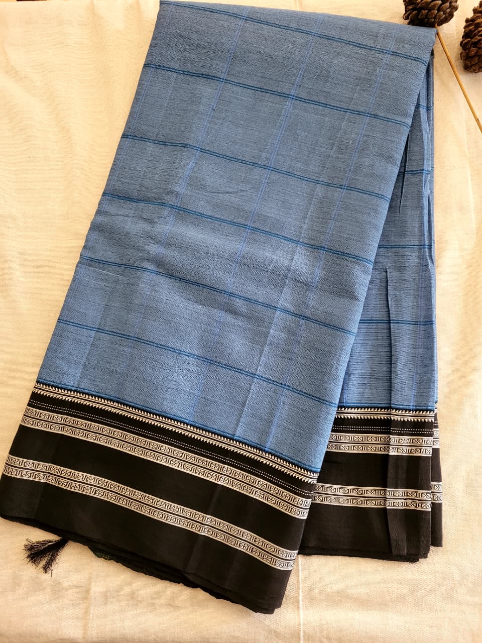 Ilkal Cotton Saree Silk Pallu