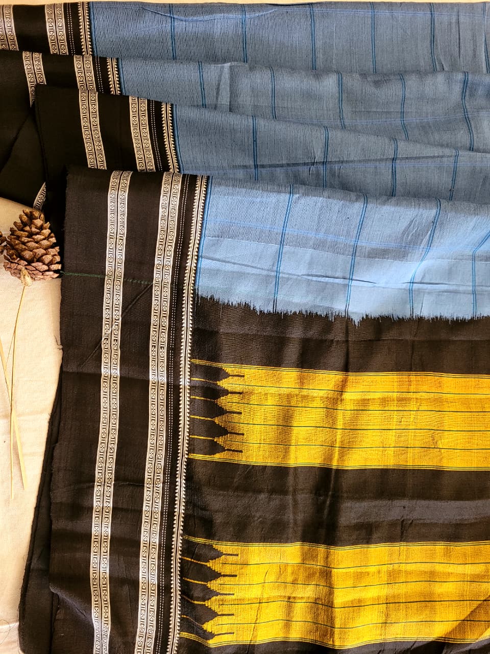 Ilkal Cotton Saree Silk Pallu