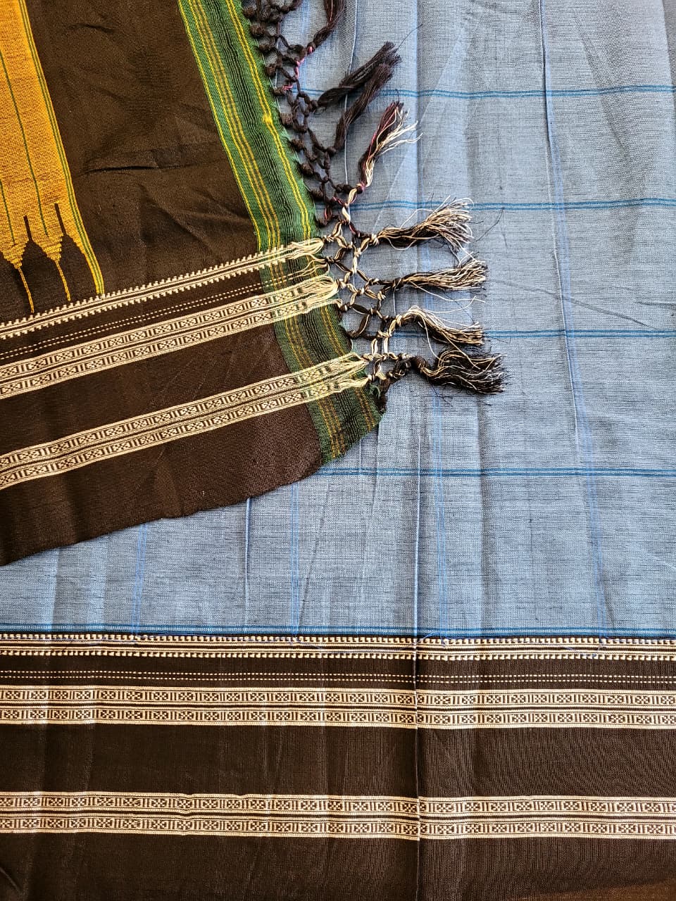 Ilkal Cotton Saree Silk Pallu
