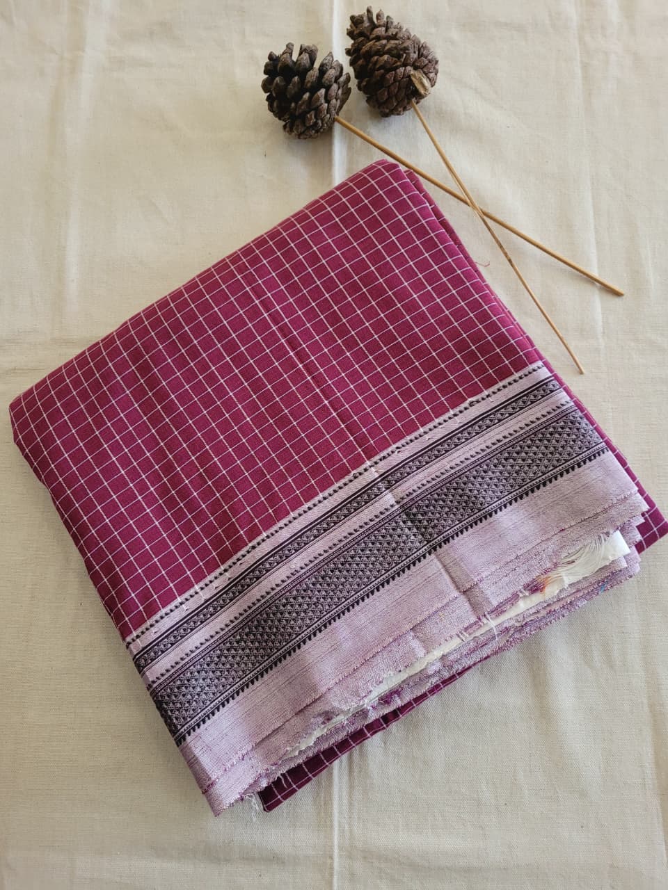 Ilkal Cotton Saree Silk Pallu