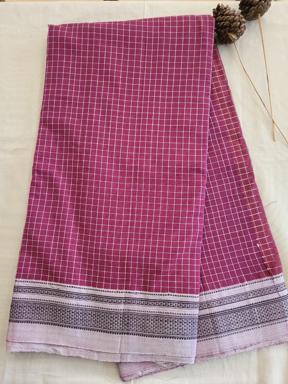 Ilkal Cotton Saree Silk Pallu