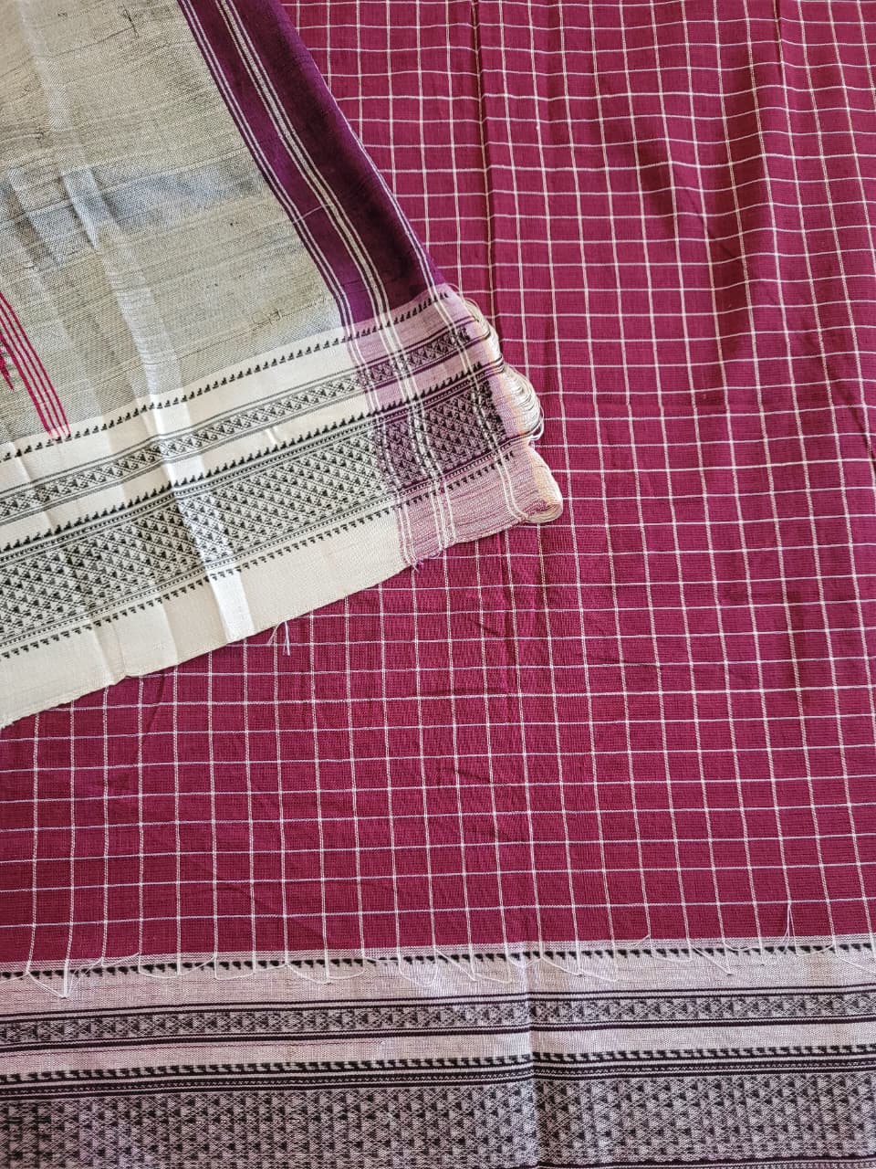 Ilkal Cotton Saree Silk Pallu