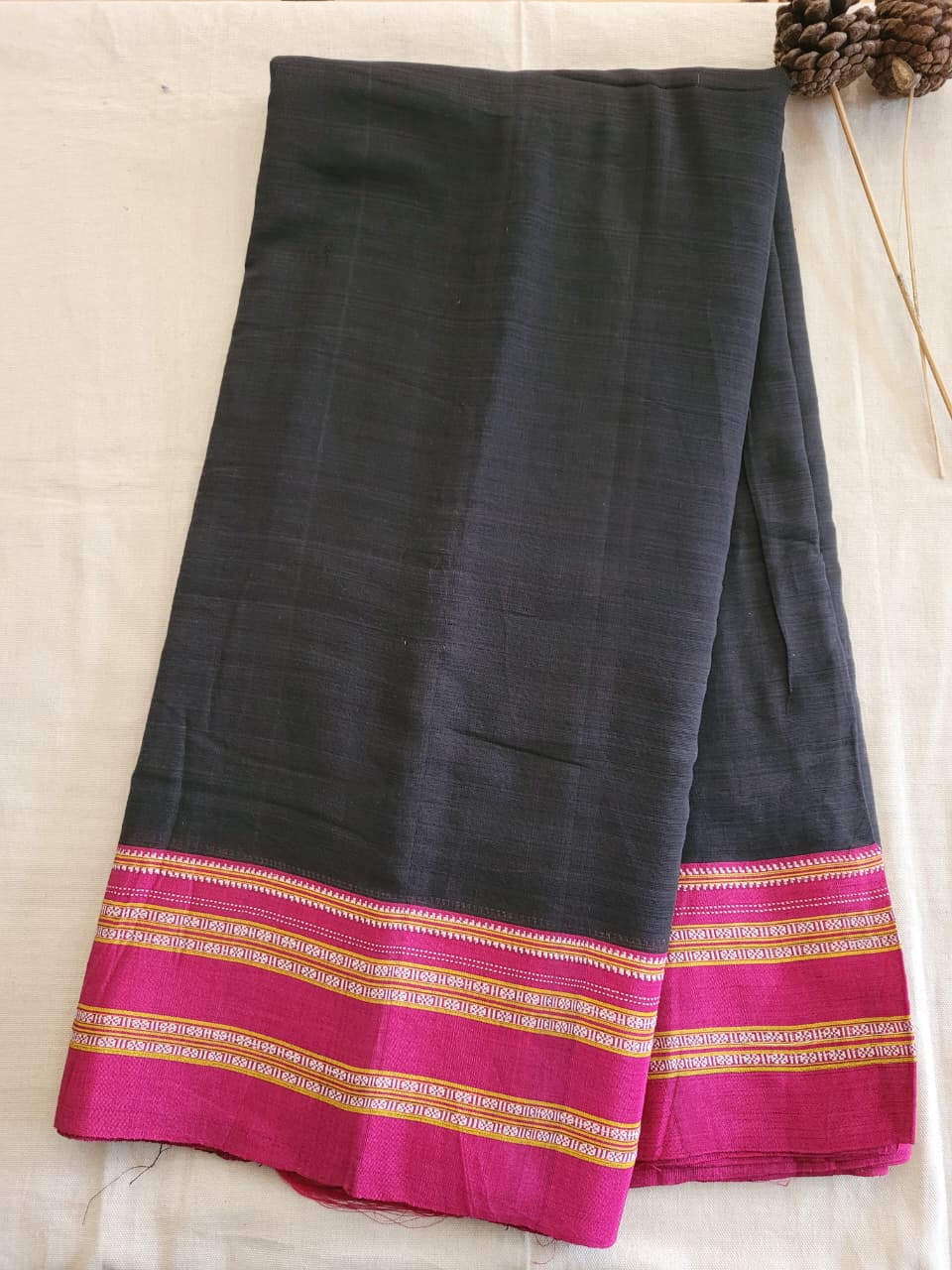 Ilkal Cotton Saree Silk Pallu