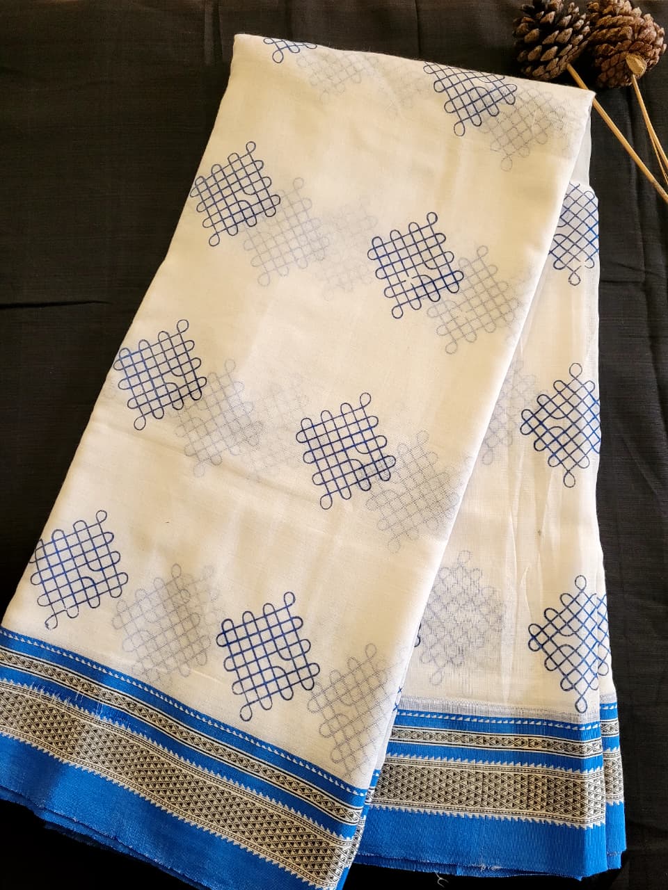 Ilkal Cotton Saree Silk Pallu