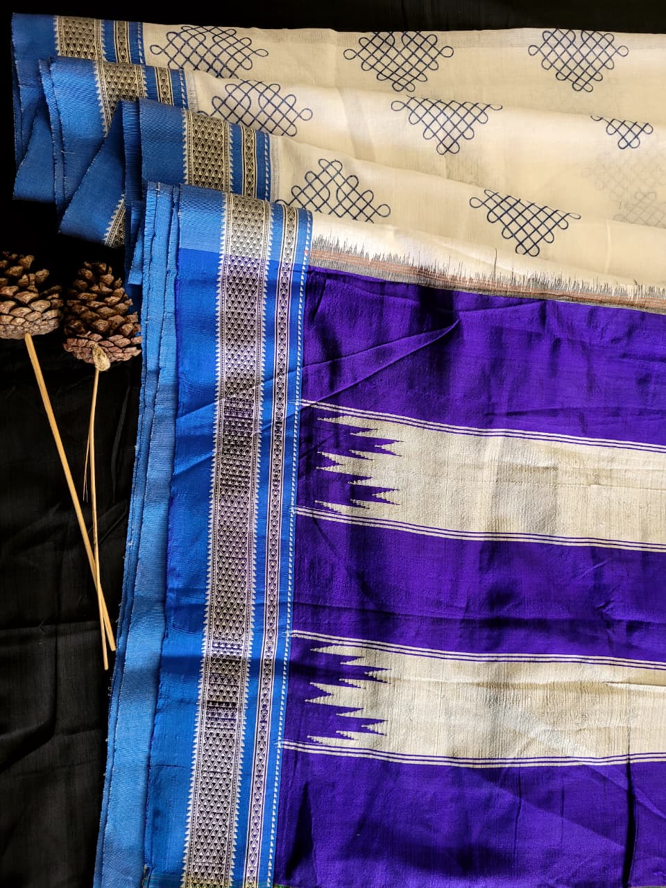 Ilkal Cotton Saree Silk Pallu