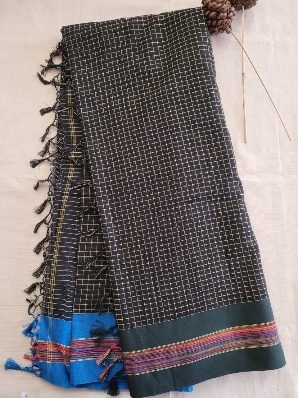 Black Hampa Pattedanchu Saree