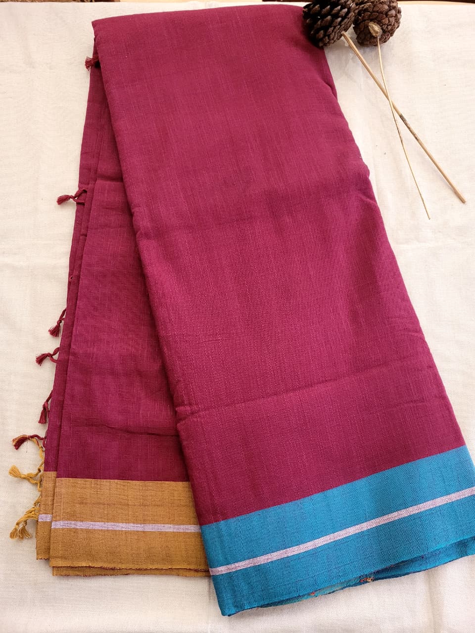 Purple  Hampa Pattedanchu Saree