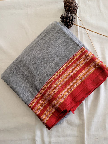 Grey Hampa Pattedanchu Saree