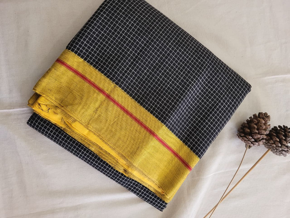 Black Hampa Pattedanchu Saree