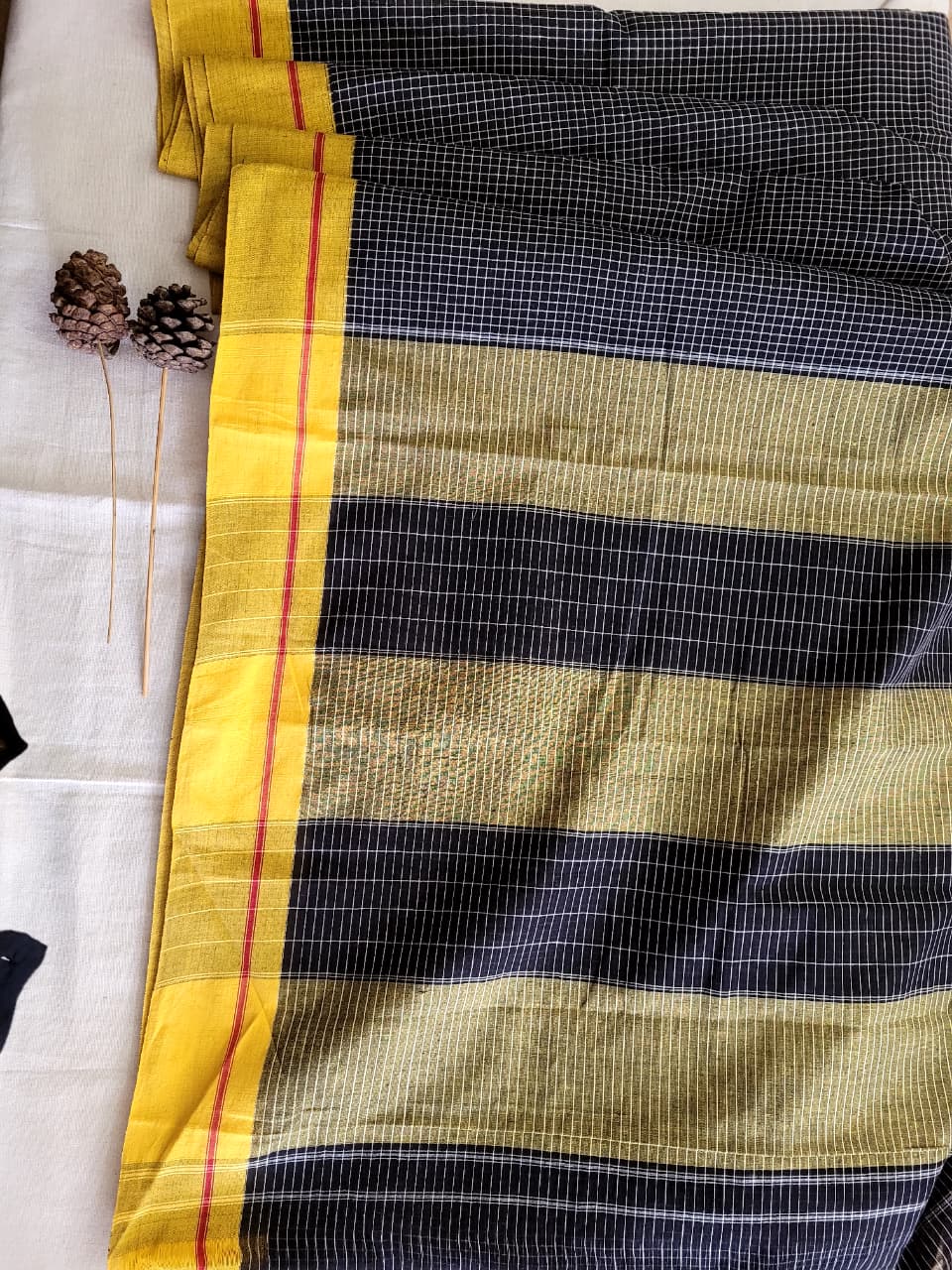 Black Hampa Pattedanchu Saree
