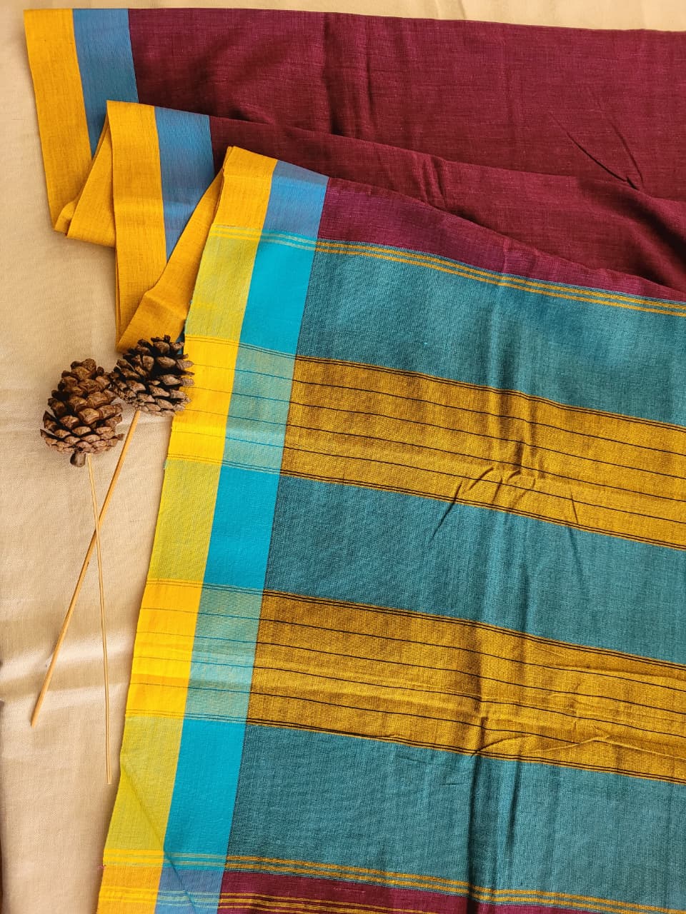 Multicolor3 Hampa Pattedanchu Saree