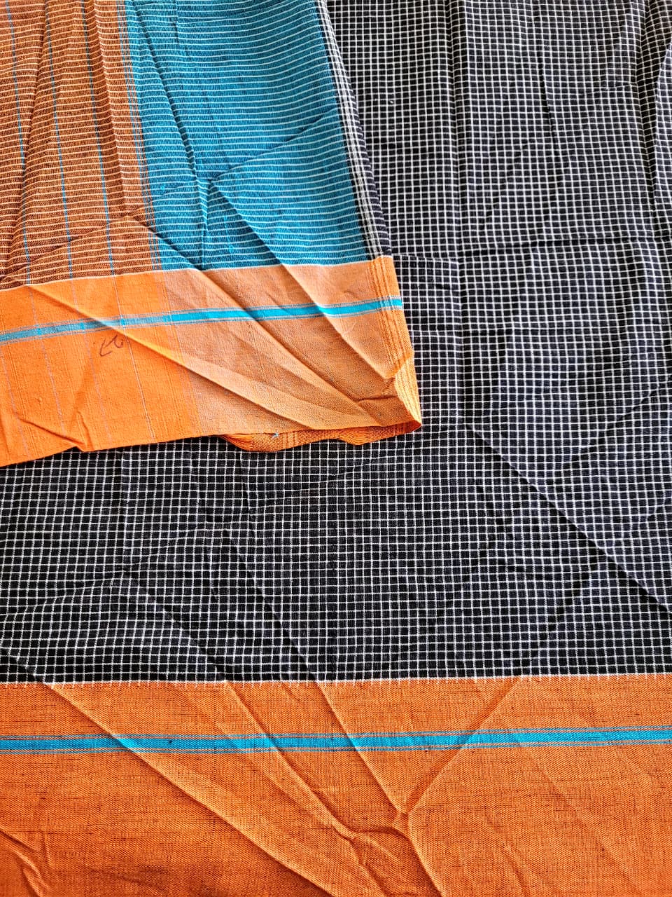 Orange Hampa Pattedanchu Saree