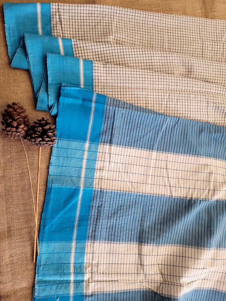 White Hampa Pattedanchu Saree