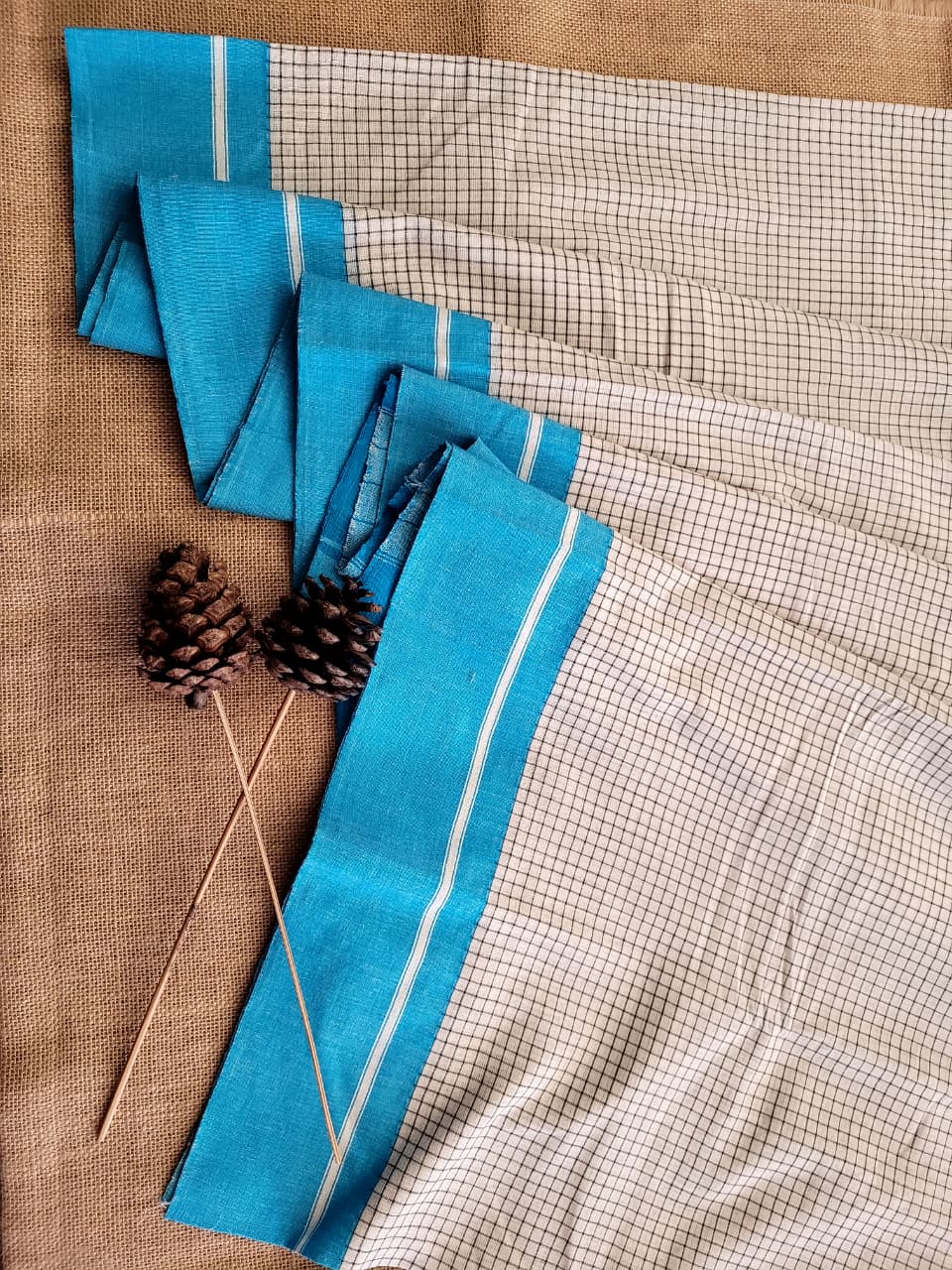White Hampa Pattedanchu Saree