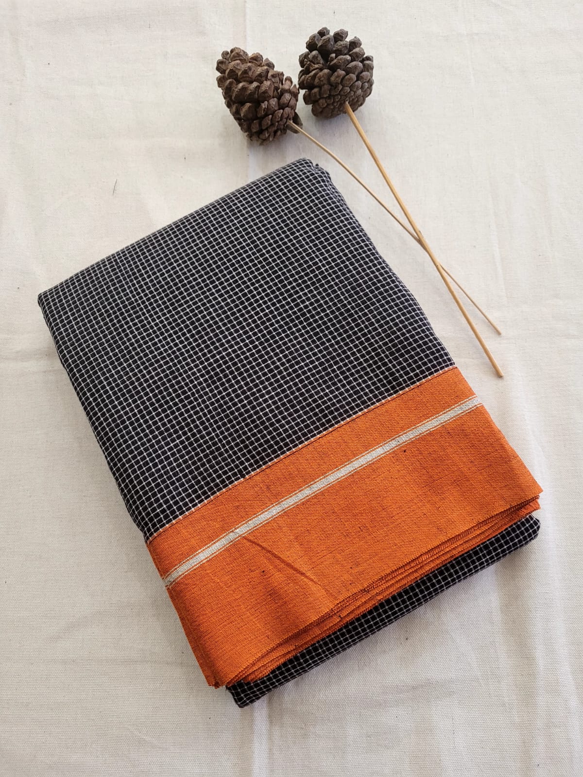 Orange Hampa Pattedanchu Saree