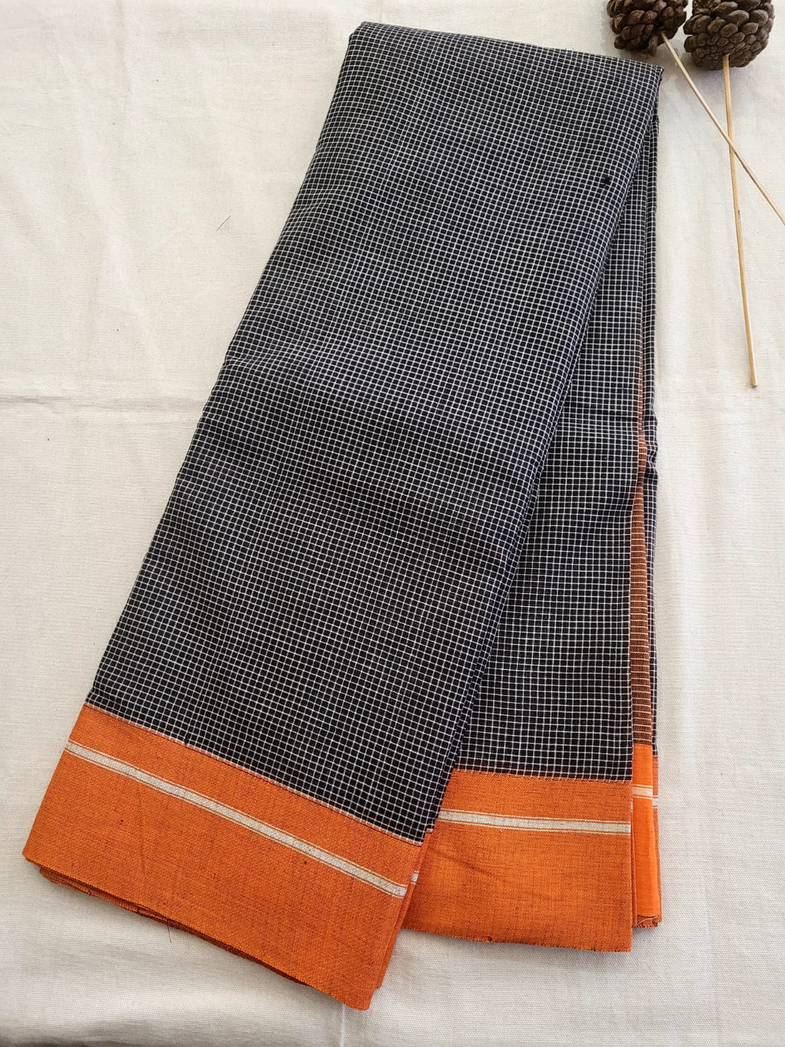 Orange Hampa Pattedanchu Saree