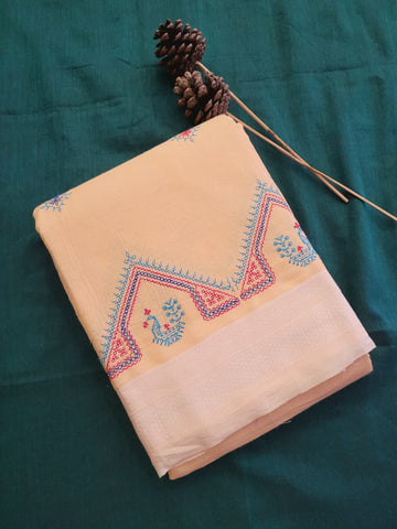 Ilkal Viscose Saree Silk Pallu