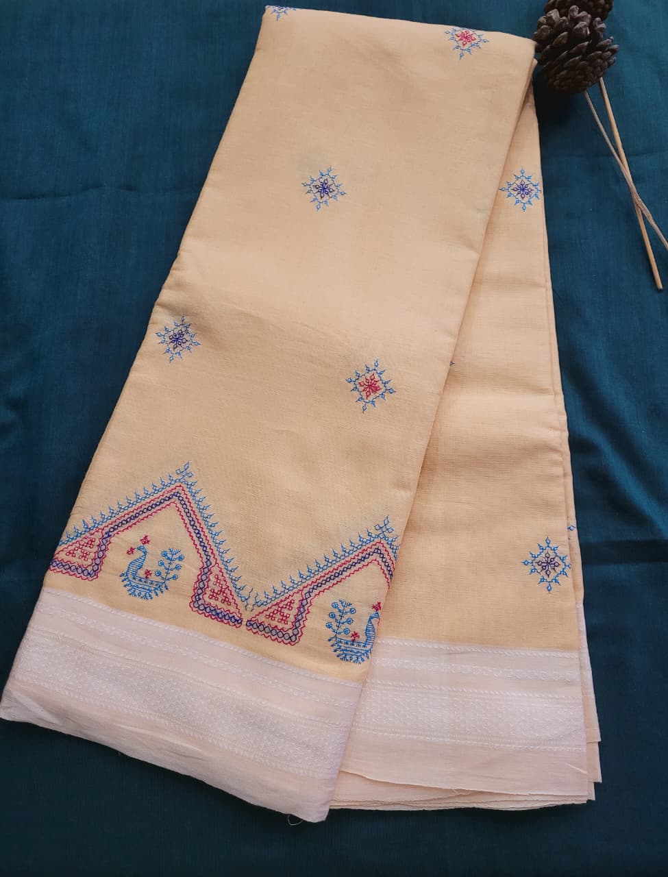 Ilkal Viscose Saree Silk Pallu