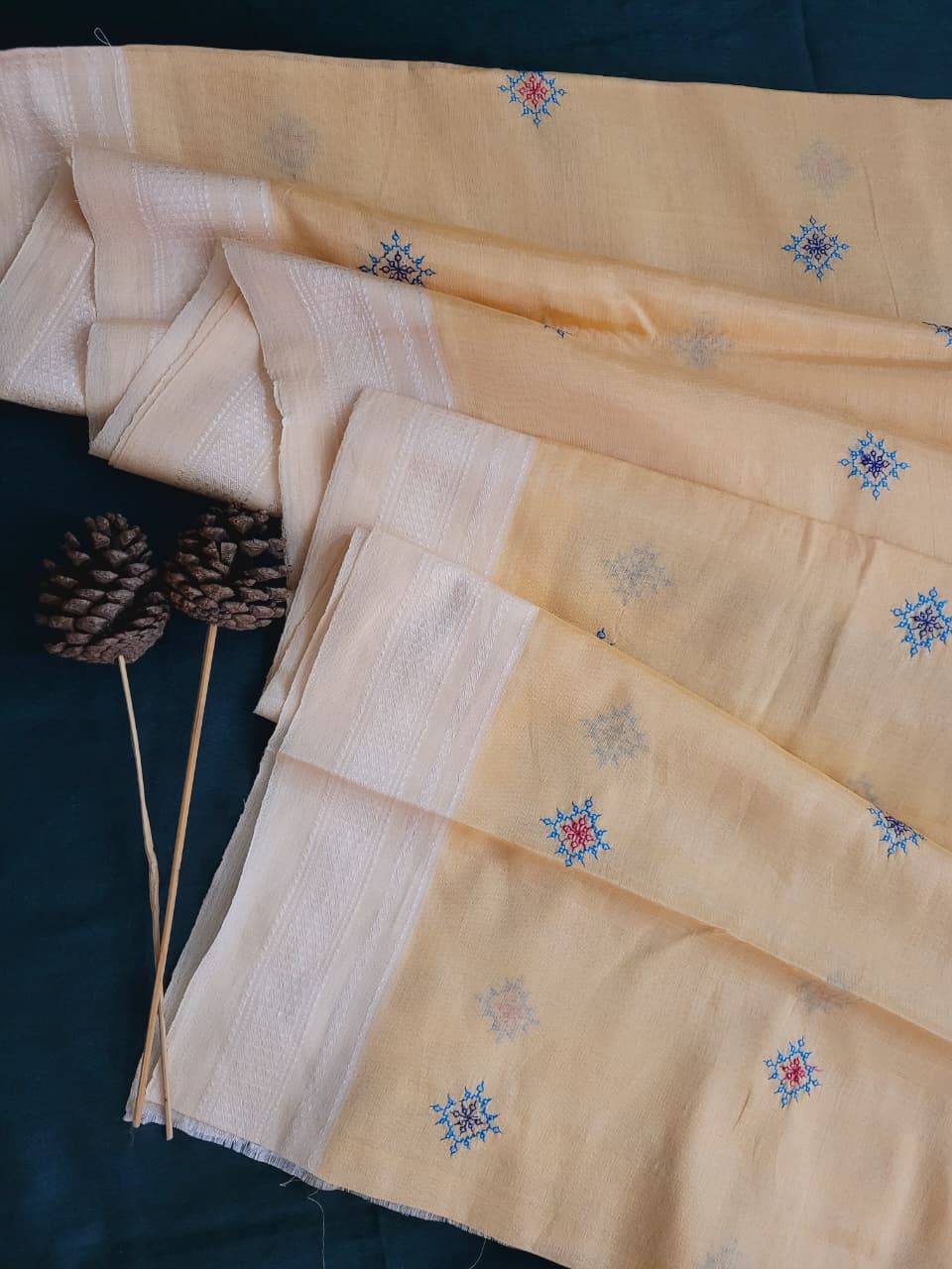 Ilkal Viscose Saree Silk Pallu