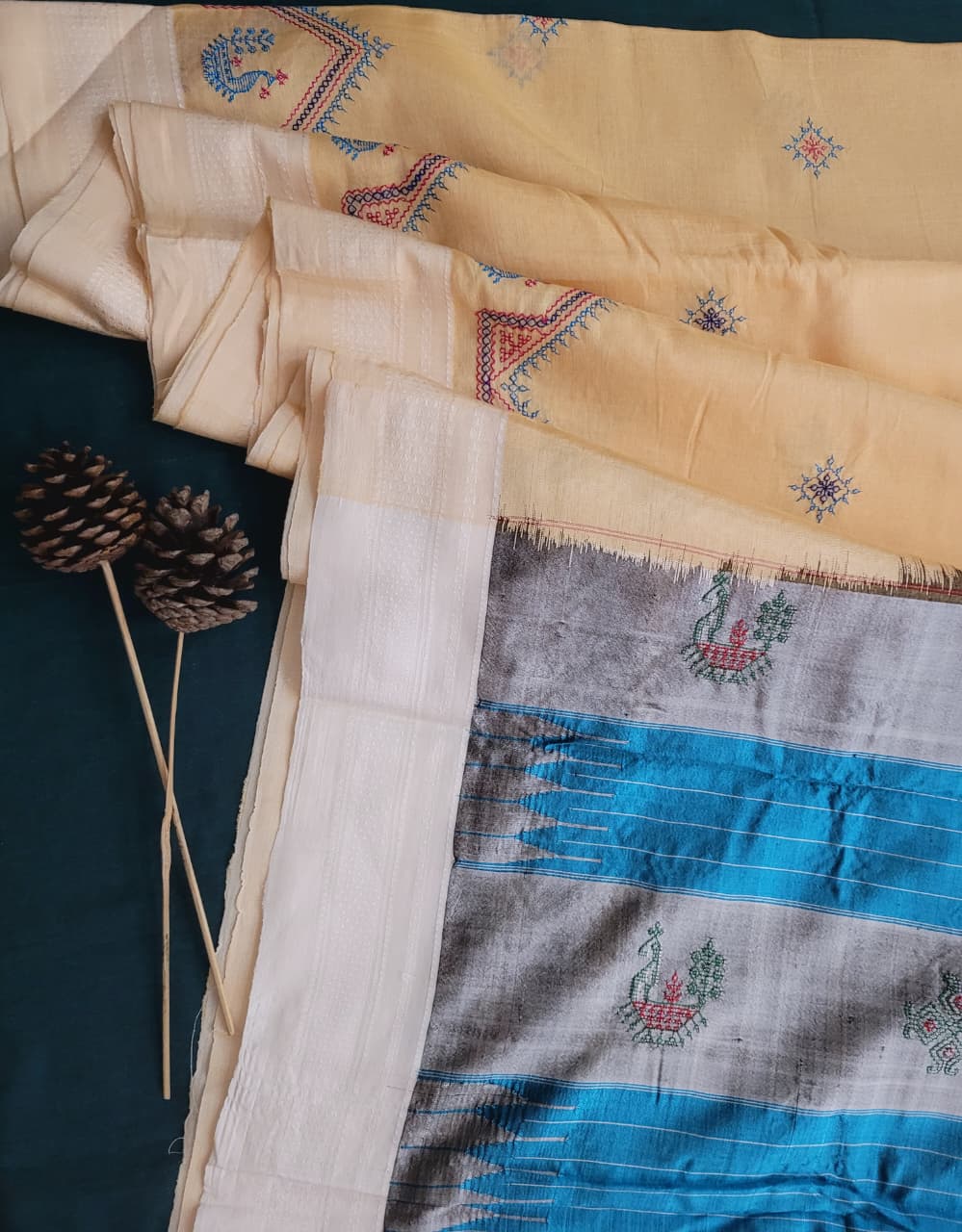 Ilkal Viscose Saree Silk Pallu