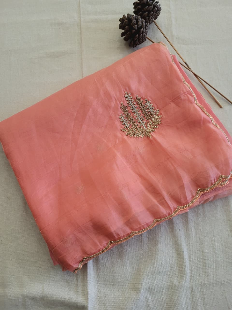 Ombre Embriodered Saree