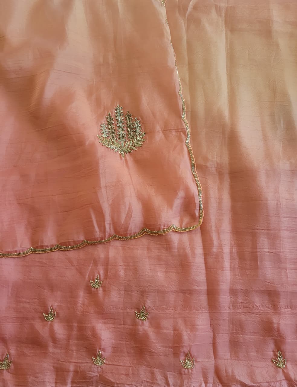 Ombre Embriodered Saree