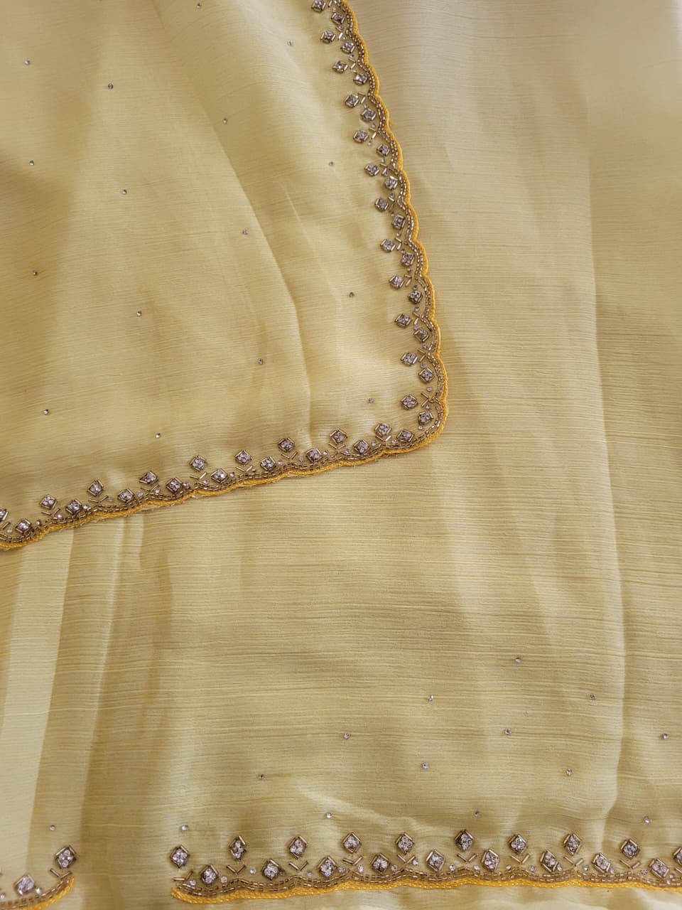 Yellow Dualtone Saree