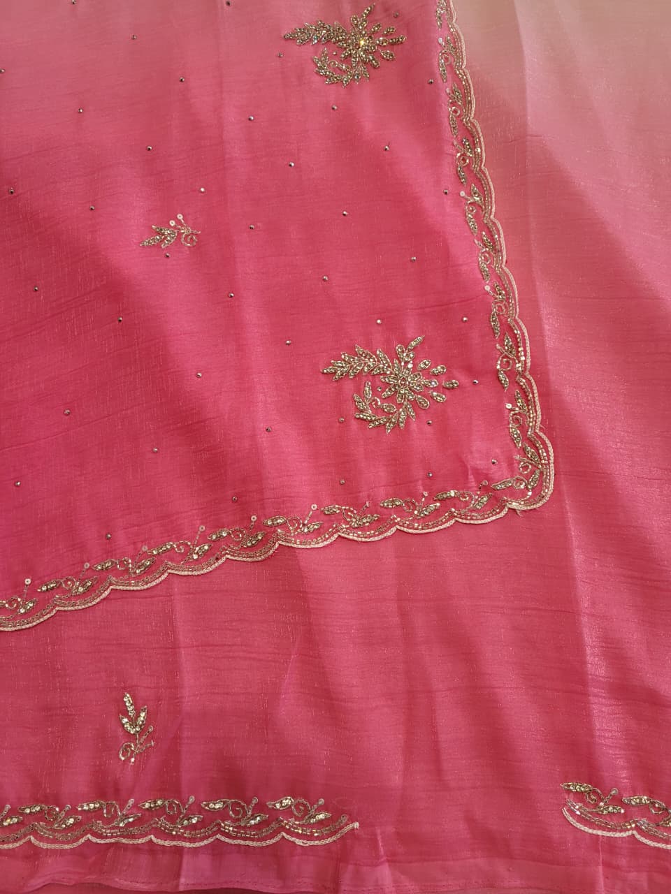 Pink2 Dualtone Partywear Saree