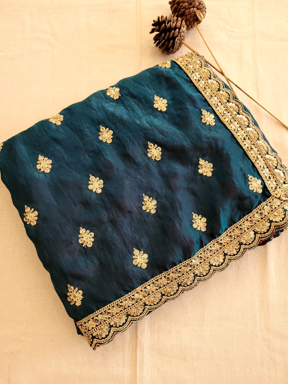Green Partywear Saree
