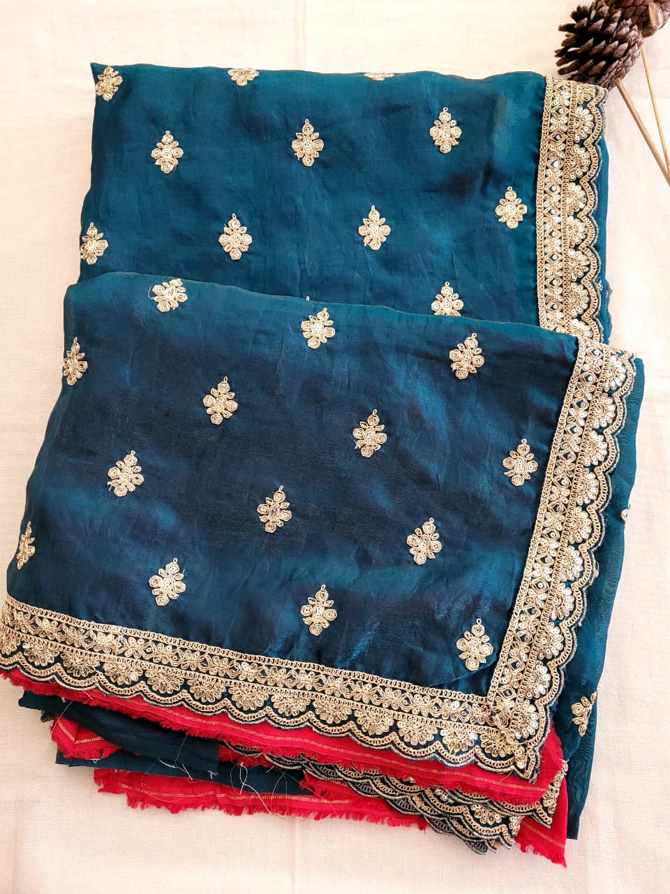 Green Partywear Saree
